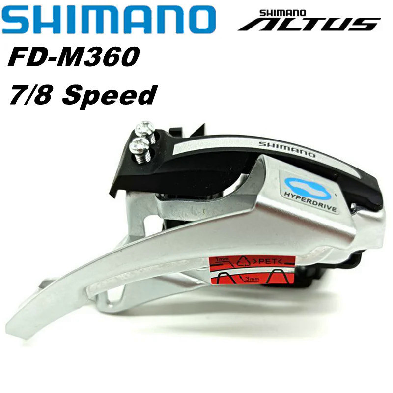 Shimano Acera FD-M360 Đường ray phía trước xe đạp MTB 7S 8S Đường ray phía trước 34.9mm Kẹp FD M360 
