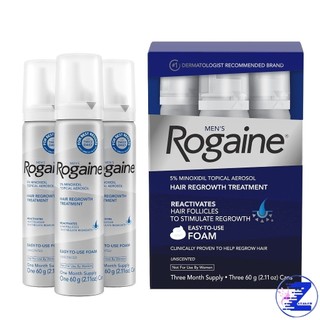 Foam mọc tóc, râu minoxidil 5% rogaine men’s foam dạng bọt dành cho nam giới 3x60ml
