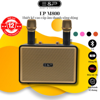 Loa Bluetooth karaoke kèm với 2 micro không dây chính hãng thiết kế nhỏ gọn âm thanh mạnh mẽ REMI OFFICIAL