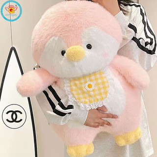 Đồ chơi sang trọng hình chú chim cánh cụt màu xám búp bê chim cánh cụt nữ gối ngủ quà tặng kèm váy