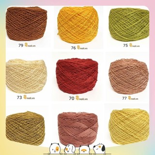 Sợi cotton Việt Nam 1mm Craft yarn VN chuyên móc thú, bikini, váy áo mùa hè, lót ly không xù (Mã 51 đến 102)