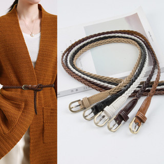 Dệt Retro Da Thật Chính Hãng Thắt Lưng Nữ Da Bò Có Áo Len Váy Quần Jean Eo Ôm Hơn Nhìn Nữ Không Xốp Thắt Lưng