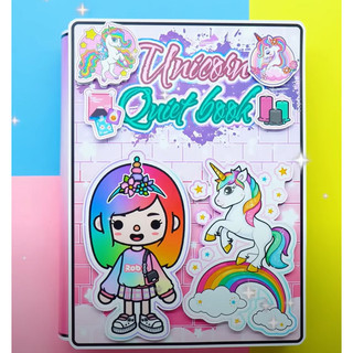 Búp bê giấy wednesday ngôi nhà unnicon của cô bé tóc màu đáng yêu-Happyfunny