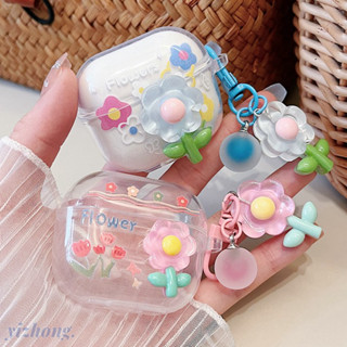 Hộp đựng tai nghe Lenovo Thinkplus LP40 / LP40S / LP40Pro Cinnamoroll Pachacco Dog Puppy Cheese Hoa 3D có mặt dây chuyền chống thất lạc Vỏ tai nghe không dây TPU mềm Vỏ bảo vệ tai nghe