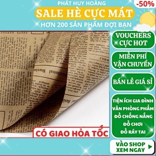 Giấy gói quà vintage- FREESHIP, Giấy báo vintage gói quà tặng sang trọng , Phát Huy Hoàng
