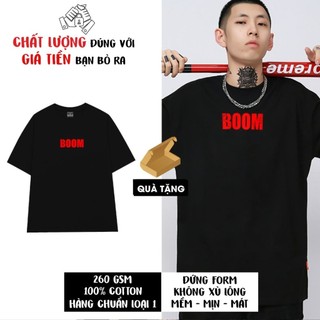 Áo thun local brand đẹp mát mẻ áo thun unisex BOOM cotton áo local brand đứng form CPC006