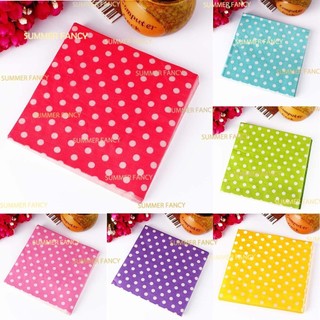 Khăn trải bàn nilon chấm bi vương miện - Trang trí bàn sinh nhật với họa tiết Polka Dots"