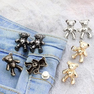 1 cặp có thể điều chỉnh jean nút thắt lưng đóng khóa chụp hình gấu quần khóa mở rộng thay thế quần jean nút đính kèm chân
