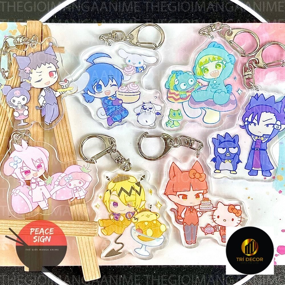 Móc khóa IRUMA GIÁ ĐÁO ver SANRIO Mairimashita Iruma-kun anime chibi mica trong acrylic xinh xắn