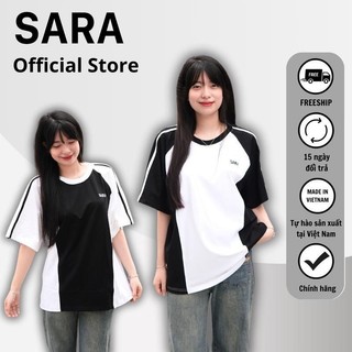 Áo Phông SARA VN Phối Màu Vải Co Giãn 4 Chiều Đẹp Phong Cách Hàn Quốc Mã: TD066