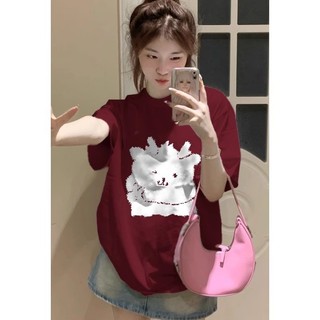 XUANMO Local brand áo thun phông form rộng 100% cotton BIG SIZE Áo thun ngắn tay cỡ lớn mới dành cho nữ
