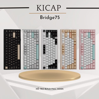 Bridge75 - Bàn phím cơ gaming khung nhôm 3 mode RGB tạ phay xước ngàm ball catch tiện lợi