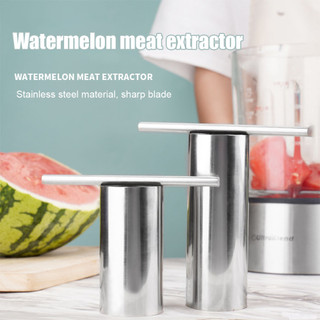 Dụng cụ mở dưa Dụng cụ cắt dưa hấu bằng thép không gỉ Dụng cụ đục lỗ hình tròn Lát dưa hấu Dụng cụ đục lỗ dưa Dụng cụ loại bỏ Juicing Phụ kiện