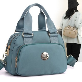 Túi vải Nylon nhẹ di động mới dành cho nữ Túi đeo chéo một vai đơn giản đô thị