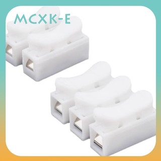 Mcxk-e 5 chiếc ch-2 ch-3 dây lò xo đầu nối nhanh 2p điện uốn thiết bị đầu cuối khối nối cáp kẹp dễ dàng phù hợp với dây led ch2