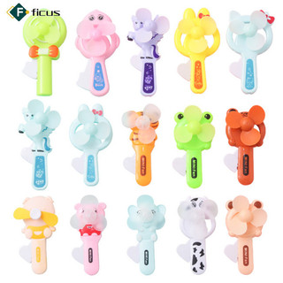 Sẵn sàng! Quạt hoạt hình Mini Di động Loại đẩy cầm tay Quạt cầm tay Đồ dùng làm mát mùa hè