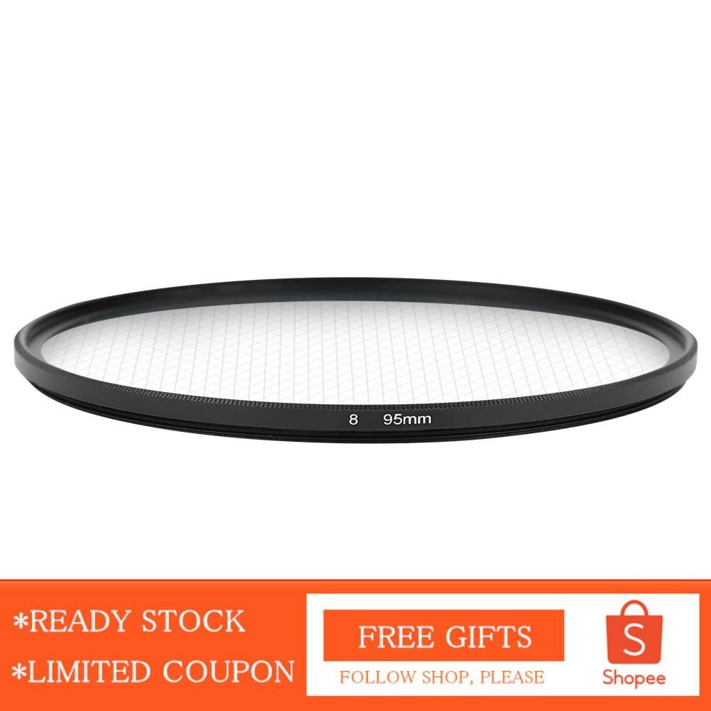 Alwaysonline Junestar 95mm 8 Lines Star Lens Filter for Canon/Nikon/Sony/Pentax/Olympus/Fuji Camera