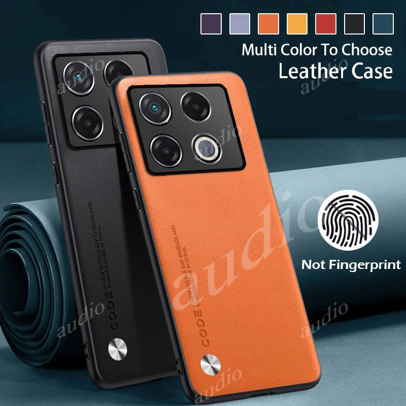 Ốp Điện Thoại Da Cao Cấp Da Trơn Cho Infinix GT 20 Pro 5G 2024 Kết Cấu Silicon Mềm Chống Sốc Vỏ Điện