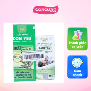 Combo dầu tràm Con Yêu 100ml và dầu khuynh diệp