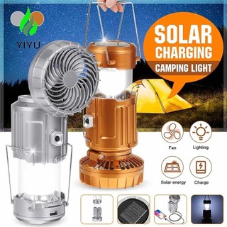 YIYU năng lượng mặt trời, Đèn pin năng lượng mặt trời có thể gập lại, Đèn lồng di động có thể sạc lại USB chống nước ngoài trời