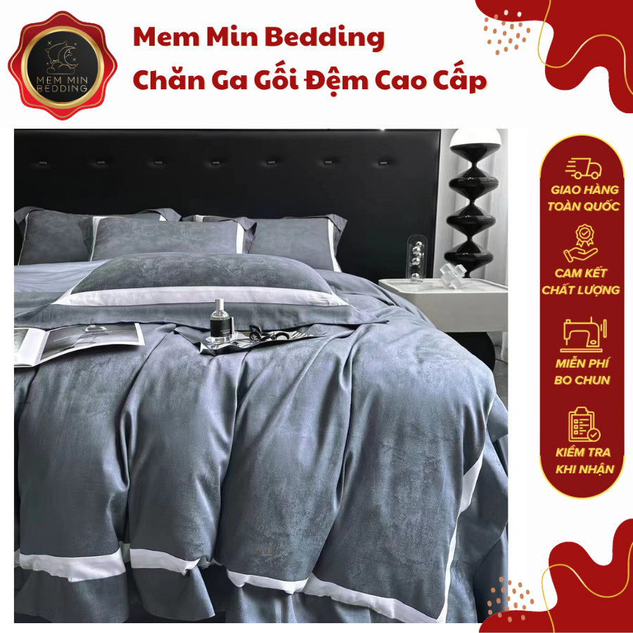 (L4168)Bộ Chăn Ga Elegance Tencel Tông Màu Tinh Tế Sang Trọng - MemMinbedding Luxury