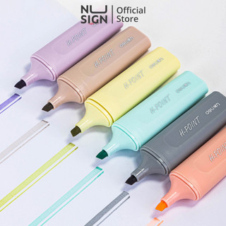  Set 6 bút highlight đánh dấu nhớ dòng dạ quang màu pastel cho học sinh văn phòng tiện dụng nhanh khô