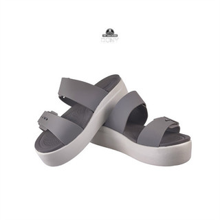Giày Sandal Nữ Brooklyn Buckle màu Simba Shop  xám siêu đẹp chắc chắn nhẹ bền thời trang đi chơi đi du lịch đi làm