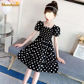 Váy bé gái Momchoos, váy công chúa chấm bi của bé gái