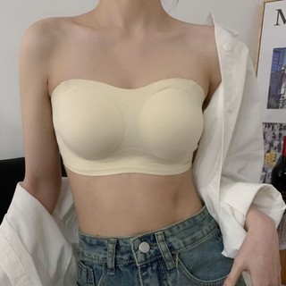 Quần Lót Nữ Nhảy Đĩa Liền Mạch quây Chống Trơn Trượt Vô Hình Một Mảnh Áo Ngực Đầm Phù Dâu Ống Top