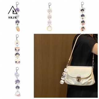 Skjk Móc khóa tình yêu và không gian sâu, Móc khóa Rafayal Acrylic ngoại vi hoạt hình, Móc khóa khóa khóa Anime Zayne Anime Trang trí ba lô móc khóa Acrylic dễ thương