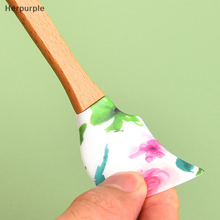 Her 1 mini silicone kem nướng bánh cạp bơ thìa chịu nhiệt nhà bếp bánh ngọt dụng cụ cạo nhà bếp dụng cụ nướng bánh dụng cụ vn