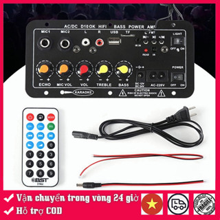  COD Mạch Loa D10 Bluetooth 5.0 Hát Karaoke 400w, Dàn Karaoke Gia Đình - 12V/24V/220V (Tặng Kèm Đủ Phụ Kiện)