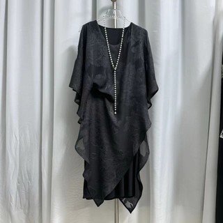 Đầm dáng rộng duyên dáng và thời trang 2024 Mùa hè mới plus Size Giảm béo Mới