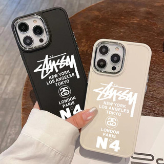 Ốp Điện Thoại Mềm Cặp Đôi Thời Trang Tương Thích Cho IPhone 11 12 15 14 13 Pro XS Max X XR 8 Plus 7 + Vỏ TPU Nút Độc Lập Vỏ Chống Sốc Bảo Vệ Camera