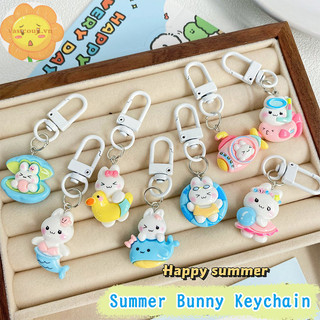 Vastji Kawaii Đáng Yêu Sáng Tạo Thỏ Móc Khóa Hoạt Hình Thỏ Dễ Thương Móc Khóa Mặt Dây Chuyền Thời Trang Ba Lô Tinh Tế Treo Đồ Trang Trí Quà Tặng VN