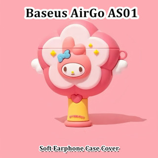 [Giao hàng nhanh] Dành cho vỏ Baseus AirGo AS01 Vỏ tai nghe silicon mềm hoạt hình phong cách mùa hè NO.1