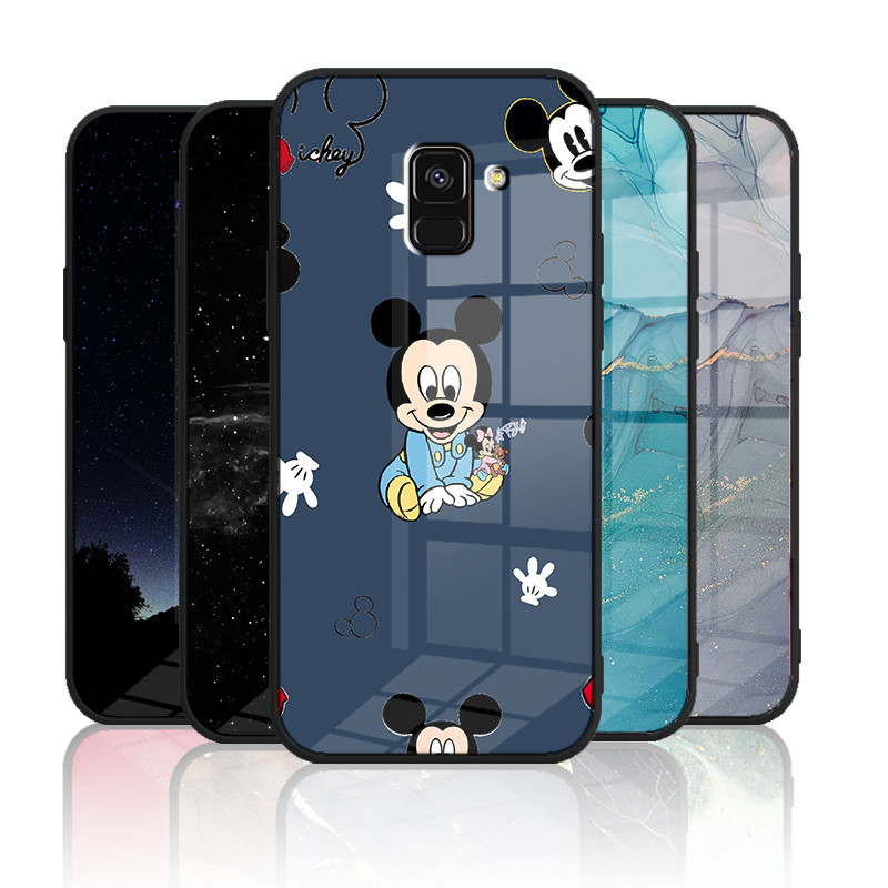 Ốp Kính Cường Lực Samsung galaxy A5 2018 / A6 2018 / A8 2018 / A8 plus 2018 / J6 2018 Ốp điện thoại 