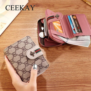 Ceekay Back2life Ví mật ong Ruy băng Ví dễ thương Túi đựng tiền Xu Xu Người phụ nữ Hasp Da PU Người phụ nữ Kẹp tiền mặt Ví ngắn