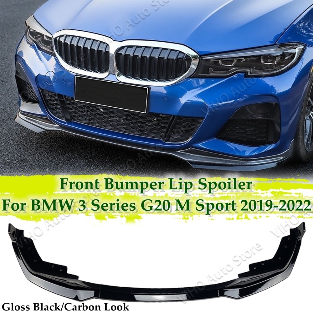 Dành Cho Xe BMW G20 G21 Pre-Lci M Performance Style Front Bumper Splitter Lip Spoiler Diffuser320i 3