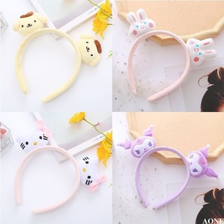 [Aonee.vn] Băng đô động vật sang trọng Kuromi Melody hai đầu Nữ dễ thương Trang điểm đơn giản Mũ nón rửa mặt-