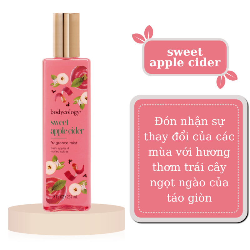 TESTER SWEET APPLE CIDER - XỊT THƠM DƯỠNG THỂ BODY MIST USA