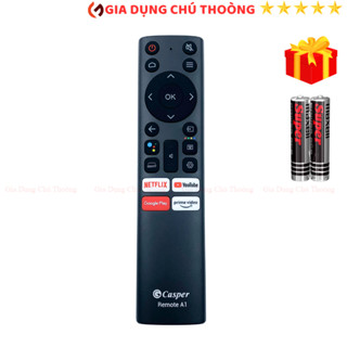 Remote điều khiển tivi Casper A1 Mã 01, Điều Khiển TV Casper Internet Có Giọng Nói - kèm pin - GDCT