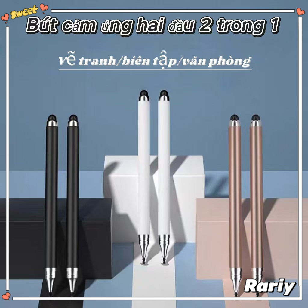Bút Cảm Ứng 2 Đầu Silicon Tròn - Dụng Cụ Vẽ  Chỉnh Sửa Video  Làm Việc Trên Điện Thoại & Máy Tính Bảng-RY