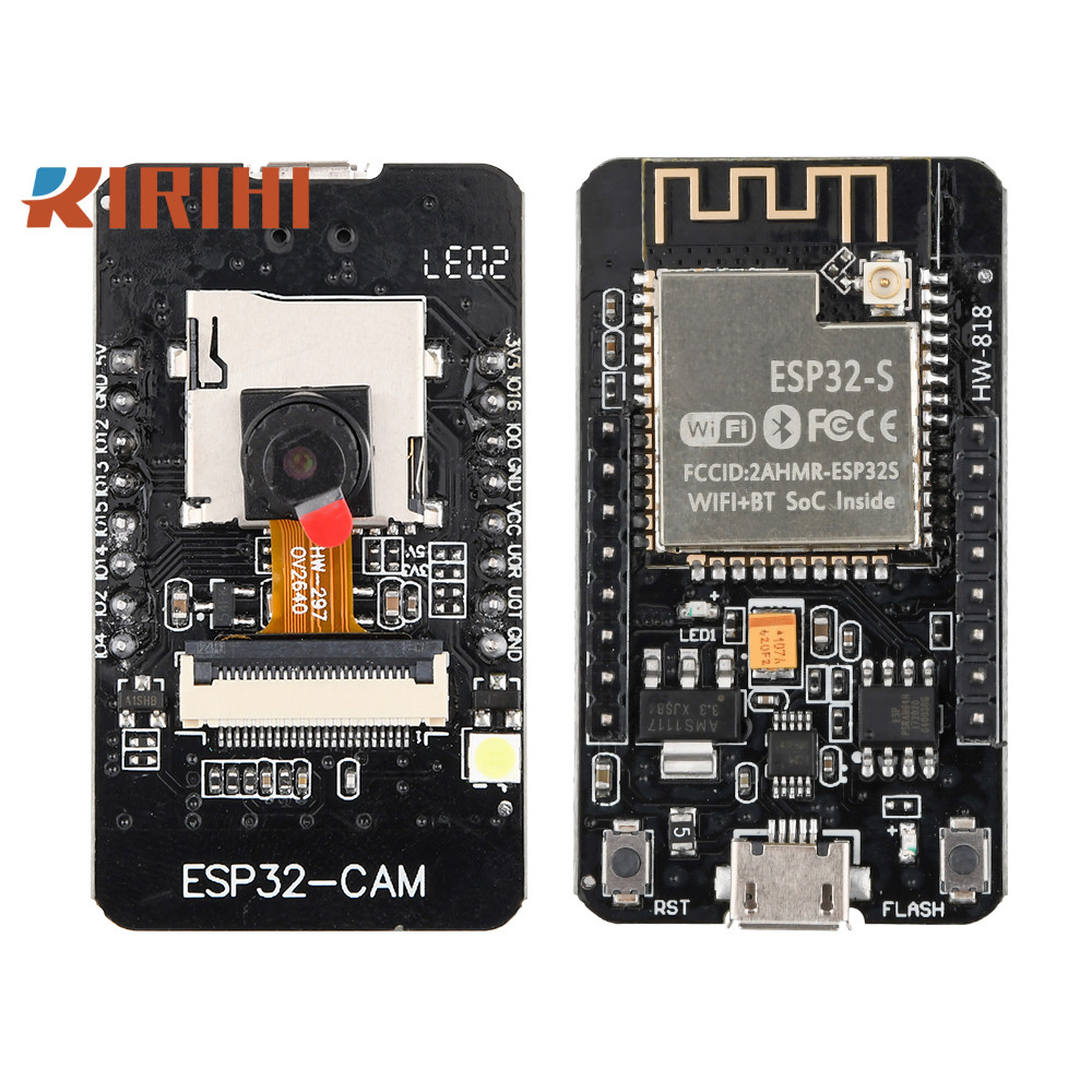 RIRIHI Bảng phát triển Bluetooth WIFI ESP32-CAM tích hợp CH340 OV2640/GC2145 Mô-đun máy ảnh Giao diệ