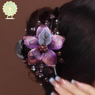  Hoa Kẹp Tóc Dây Đồng Bện Hoa Cá Mập Kẹp Lấy Kẹp Nữ Phụ Kiện Tóc Tấm Kẹp Tóc 