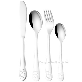 Thìa Inox, Nĩa inox, Muỗng Inox Nhỏ Uống Nước Cho Bé, Thìa ăn dặm cơm cháo, thìa inox 304