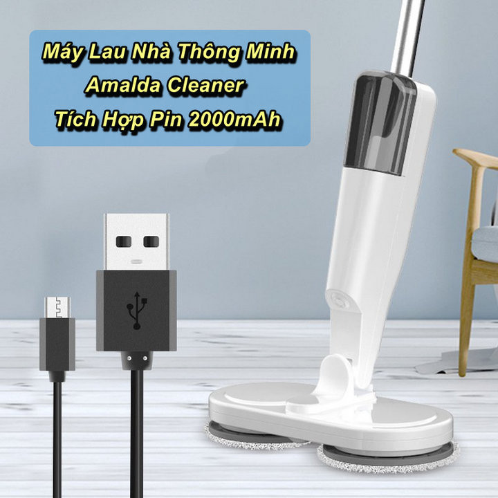 Máy lau nhà thông minh Amalda Cleaner Tự Động Electric Floor Mop