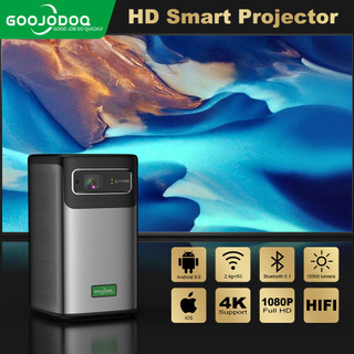 Máy Chiếu GOOJODOQ DLP 8K Android 15500LM Tự Động Lấy Nét Máy Chiếu Mini Sạc Full HD Rạp Hát Tại Nhà Bảo hành chính hãng