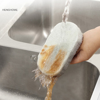 Henghome nhà bếp phòng tắm vệ sinh bàn chải vệ sinh bọt biển thủy tinh làm sạch tường bàn chải tay cầm bọt biển cửa sổ gốm làm sạch bàn chải dụng cụ tfg