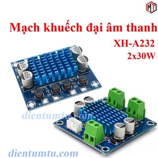 Mạch khuếch đại âm thanh xh-a232 kênh đôi 2x30w